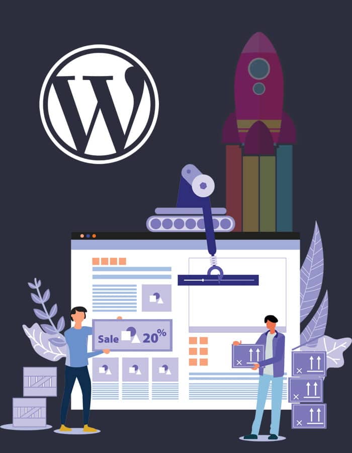 WordPress Website Design illustration